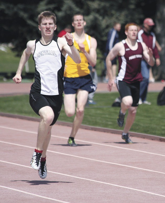 Kirkland resident Kyle Fremd winning the 2013 Spike Arlt Invitational track and field meet