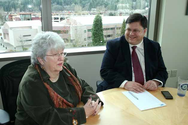 Kirkland Deputy Mayor Doreen Marchione and her son