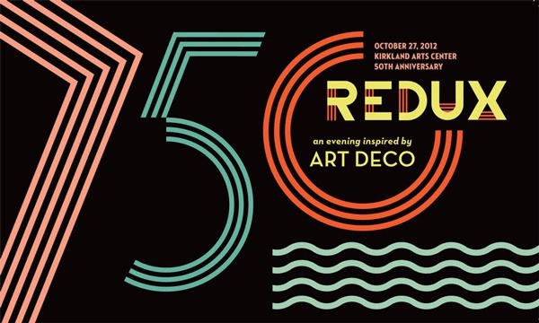 Join the Kirkland Arts Center as it celebrates KAC’s 50th Anniversary with an evening inspired by glamorous style of art deco on Saturday.