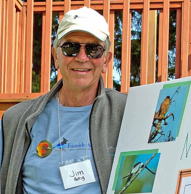 Jim Rettig at the Eastside Audubon's annual Pacific Northwest native plant sale at Kirkland Children's School last April.