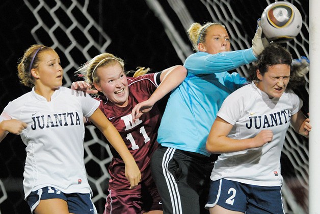 Rebel goalkeeper Niki Fausset