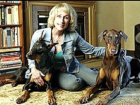 Diane Rich with her two dogs.