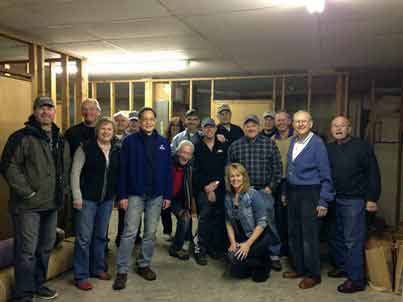 More than 20 members of the Kiwanis Club of Kirkland put together almost 1