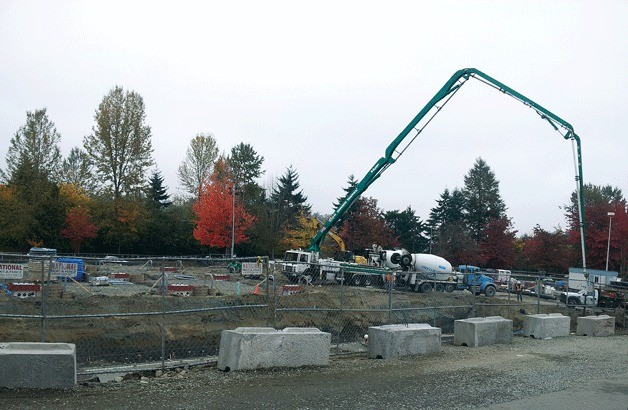 Construction recently began on the new Fred Meyer gas station in Kirkland's Totem Lake neighborhood.