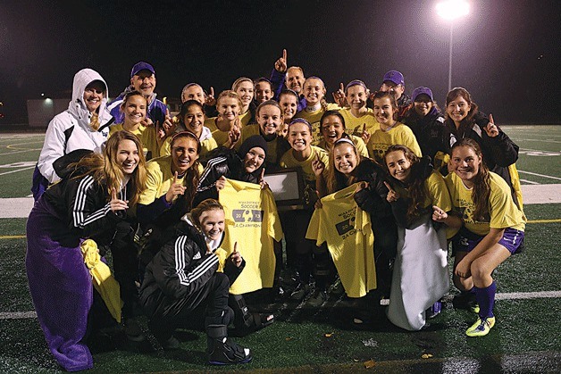 The Lake Washington High School girls’ soccer team defeated Squalicum during the Girls Soccer District 1-2 Tournament on Nov. 9. The team will now head to the state tournament.