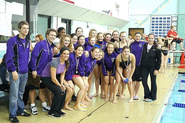 Lake Washington Girls Swim Team Wins District Title Prep Swimming Kirkland Reporter