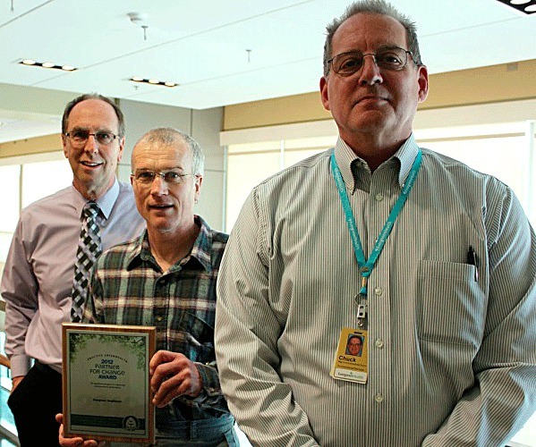 Three members of the Green Team (left to right): Todd Buxton