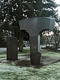 The 'Patination' sculpture has been donated to the city of Kirkland.