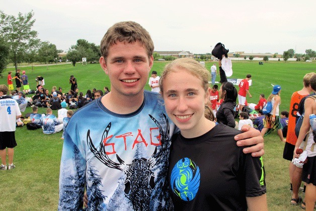 Ryan and Julianna Werffeli at the USA Ultimate Youth Club Championships Aug. 11-12.