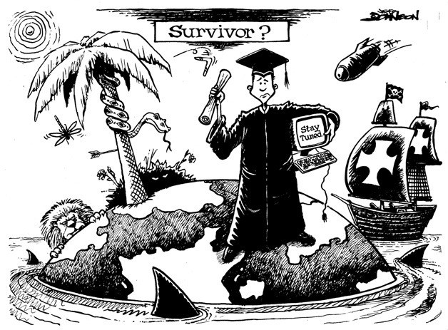 What is the future for new college graduates? | Cartoon for June 7