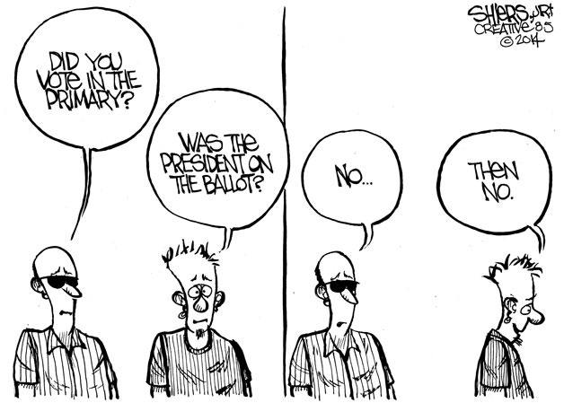 Did you vote in the primary? | Cartoon for July 6