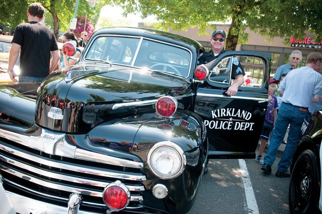 A Kirkland Police Department vehicle was one of many collector vehicles on display during the 11th annual Kirkland Classic Car Show in downtown Kirkland on Sunday.