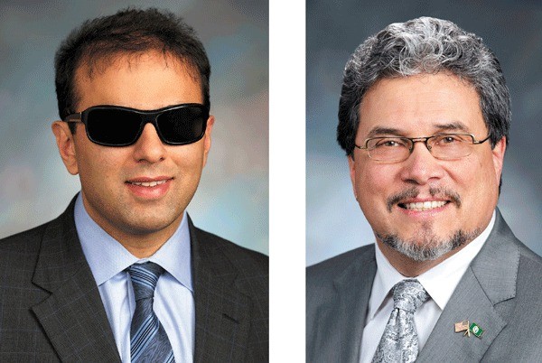 Sen. Cyrus Habib and Rep. Luis Moscoso