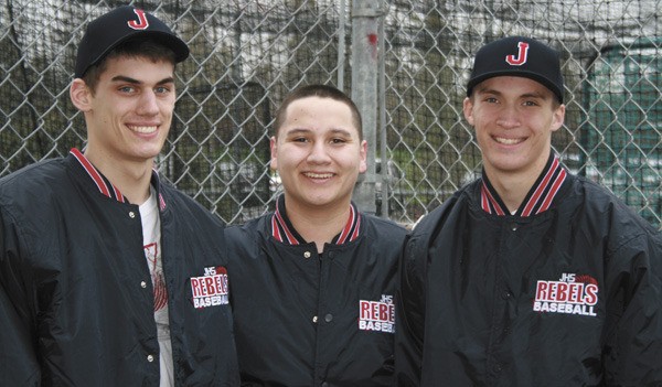 Three of the returning starters for the Juanita baseball team include: Derek Kaufman