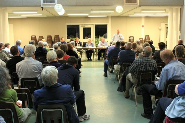 About 100 residents packed St. John Vianney Catholic Church for a candidate forum on Wednesday. The event included all Kirkland City Council candidates for the three open seats