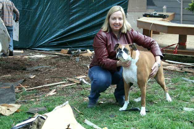 Carol Miller and her dog