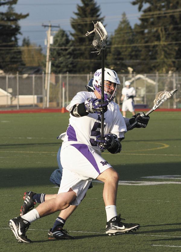 Ben Pliska (5) a junior defender for Lake Washington