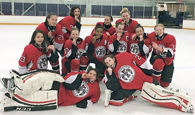 The 14U Rep Tier 2 Washington Wild team of the Western Washington Female Hockey Association (WWFHA) took home the gold medal in the championship title game in the Surrey SuperHearts Tournament on Sunday. The team features Abby O’Neill and Kayla Kutes of Kirkland.