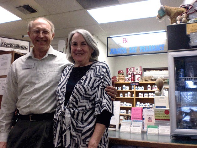 Don and Sally Hanson are preparing to close their long-time business Juanita Bay Pharmacy.