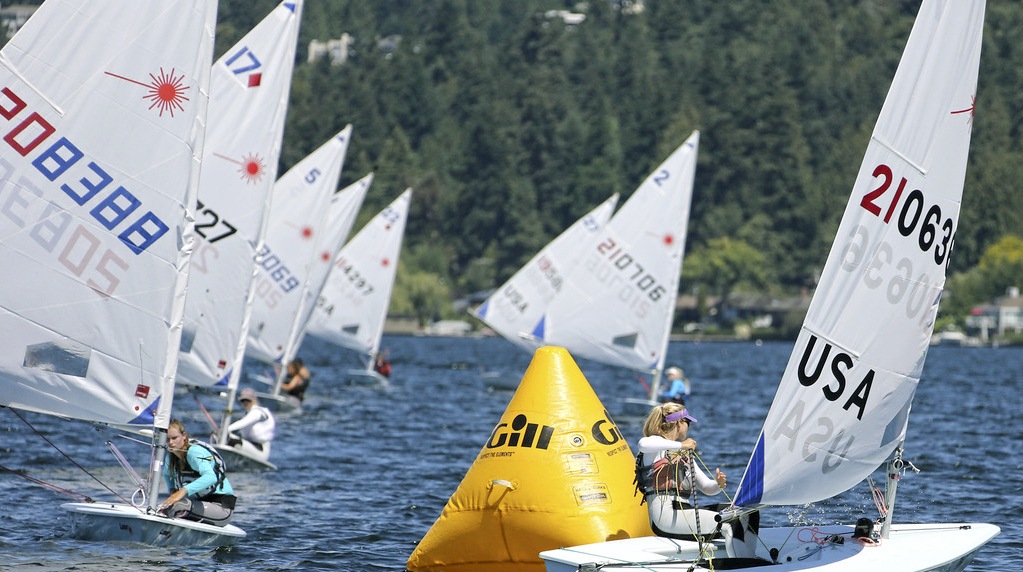 Kirkland resident Talia Toland won the U.S. Junior Women’s Singlehanded Championship as the fleet of 28 Laser Radials competed at the three day regatta on Lake Washington on Sunday. - Contributed/Jan’s Marine Photography