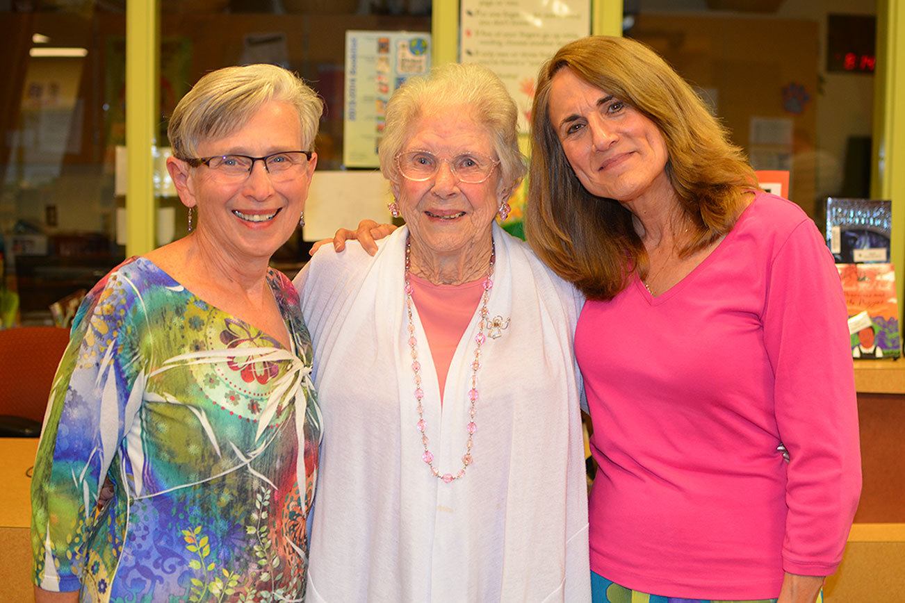 From left, Phyllis Platz, Bertha Fitzgerald and Julie Bebee. Contributed photo