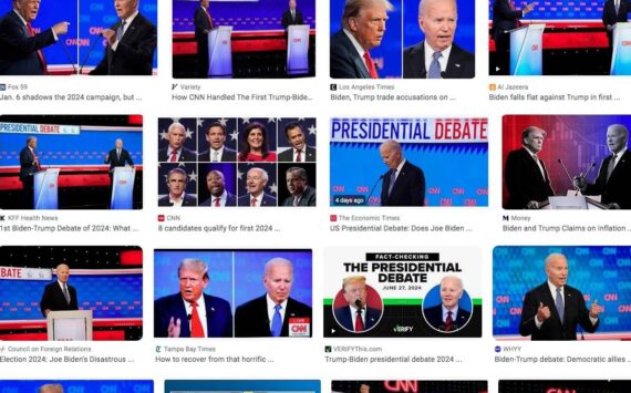 Joe Biden and Donald Trump participated in a debate June 27, 2024. (Screenshot from Google Images)