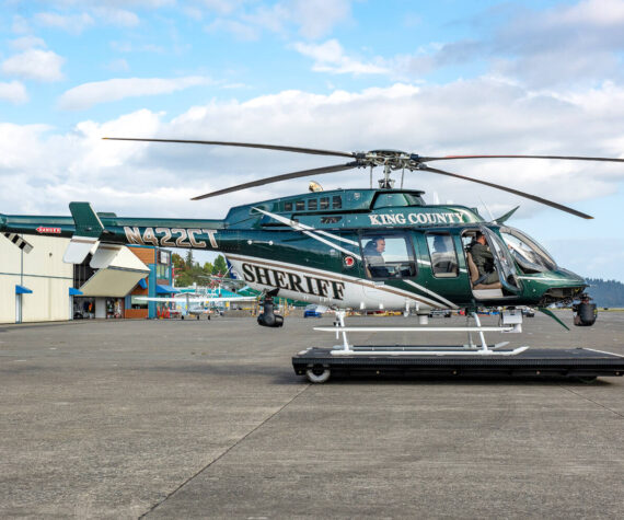 King County Sheriff’s Office new Bell 407GXi Helicopter. Photo courtesy of Angela Van Liew, King County Sheriff’s Office